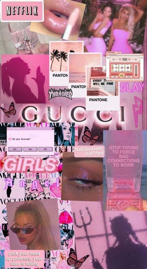 pink aesthetic gucci.